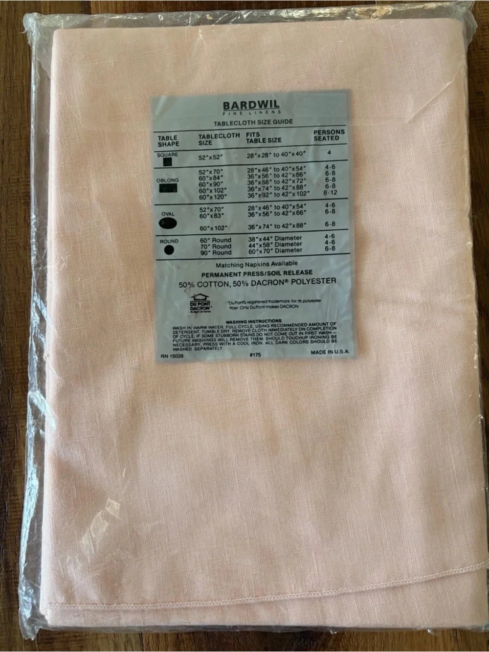 Erin Tablecloth Vintage Pink 70